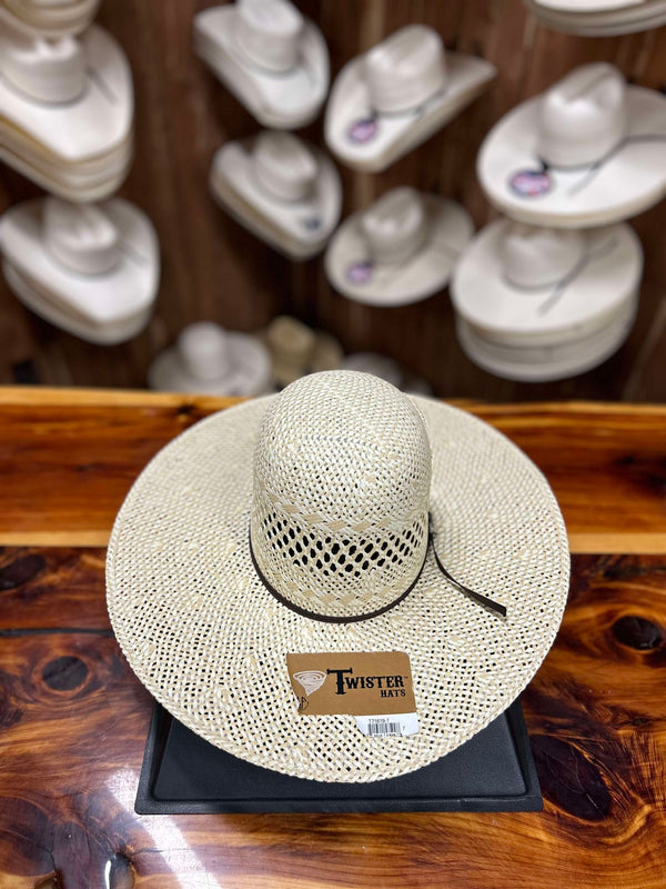 Twister Straw Hat 5" Brim T71619-Straw Cowboy Hats-M & F Western Products-Lucky J Boots & More, Women's, Men's, & Kids Western Store Located in Carthage, MO