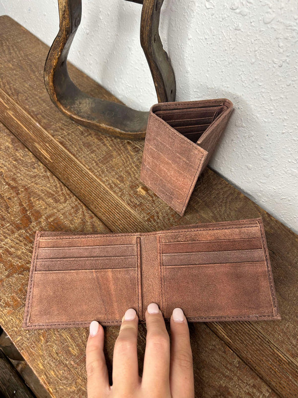 Ranger Belt Co. Gator Roughout Wallets-Wallets-WESTERN FASHION ACCESSORIES-Lucky J Boots & More, Women's, Men's, & Kids Western Store Located in Carthage, MO