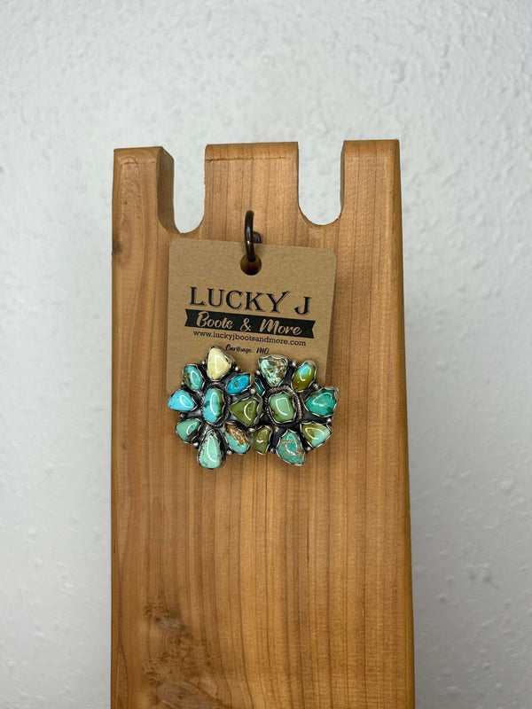 Julia Earrings-Earrings-LJ Turquoise-Lucky J Boots & More, Women's, Men's, & Kids Western Store Located in Carthage, MO