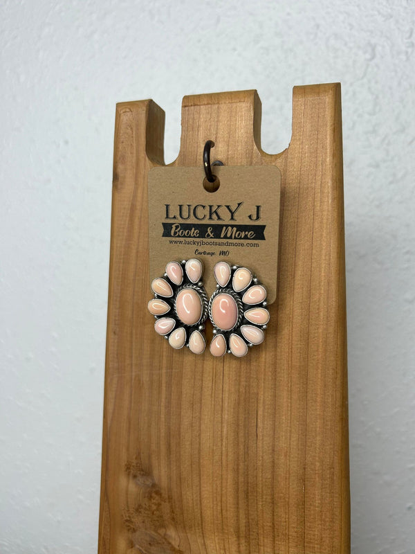 Iris Earrings-Earrings-LJ Turquoise-Lucky J Boots & More, Women's, Men's, & Kids Western Store Located in Carthage, MO