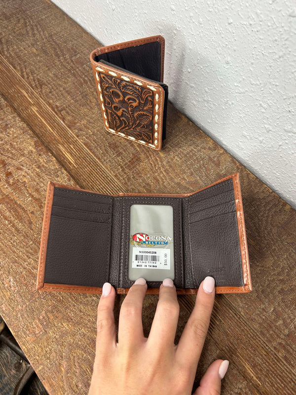 Nocona Tooled & Buck Stitch Wallets-Wallets-M & F Western Products-Lucky J Boots & More, Women's, Men's, & Kids Western Store Located in Carthage, MO