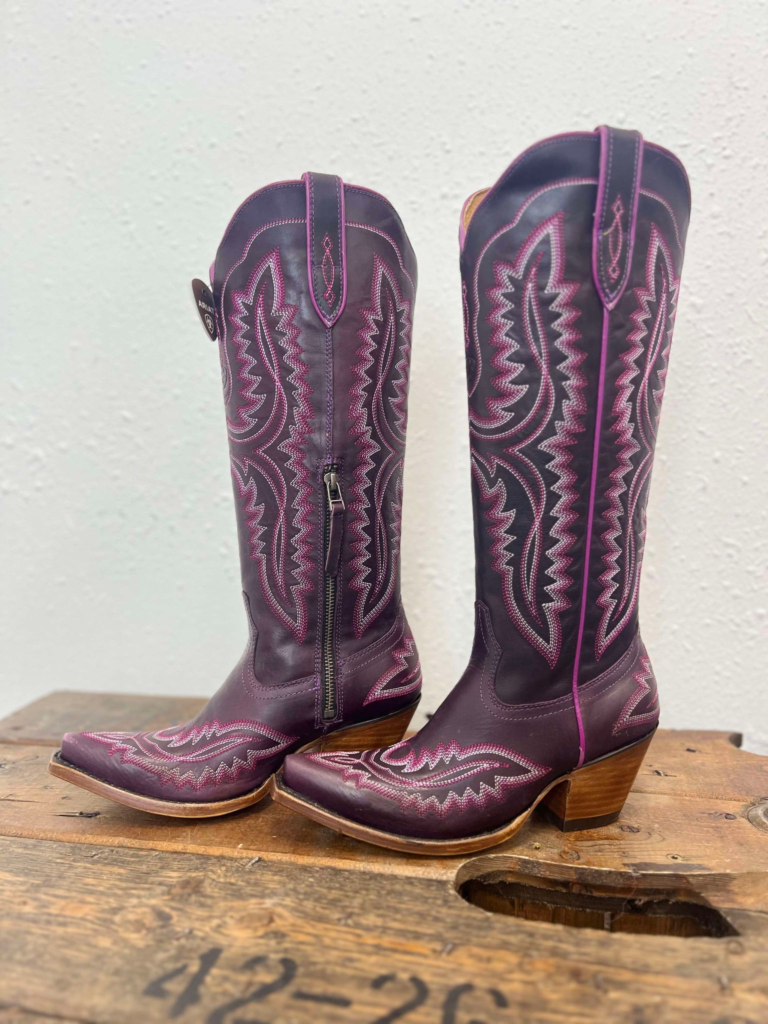 Women's Ariat Deep Amethyst Casanova Boots-Women's Boots-Ariat-Lucky J Boots & More, Women's, Men's, & Kids Western Store Located in Carthage, MO