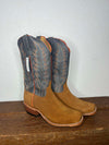 Men's Horse Power Ginger Suede & Navy Goat Boots-Men's Boots-Horse Power-Lucky J Boots & More, Women's, Men's, & Kids Western Store Located in Carthage, MO