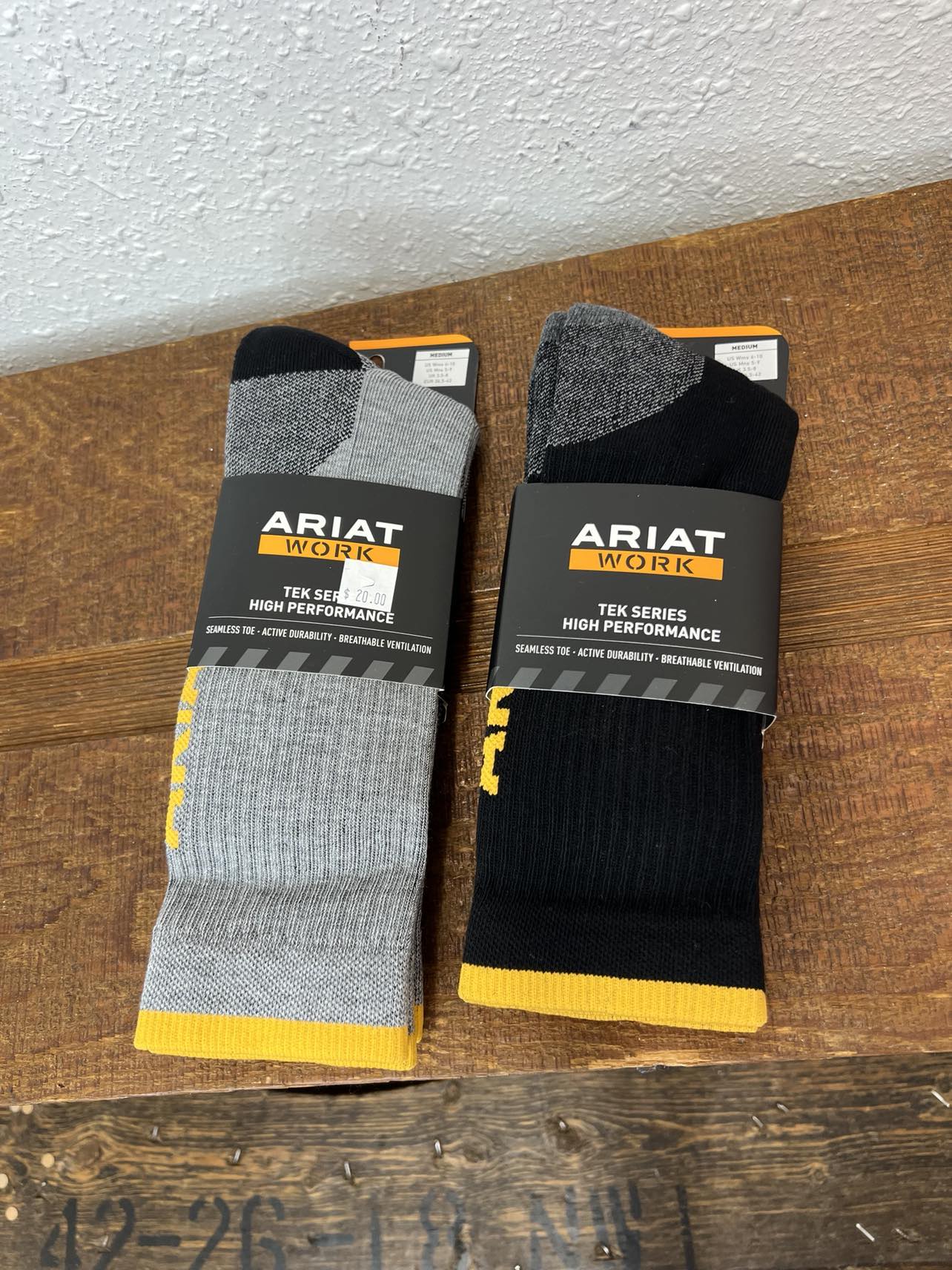 Ariat Work TEK Series High Performance Socks 2777-Socks-Nester Hosiery, LLC-Lucky J Boots & More, Women's, Men's, & Kids Western Store Located in Carthage, MO