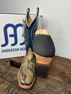 Men's Anderson Bean Natural Matte Giant Python & Regal Blue Kidskin-Men's Boots-Anderson Bean-Lucky J Boots & More, Women's, Men's, & Kids Western Store Located in Carthage, MO