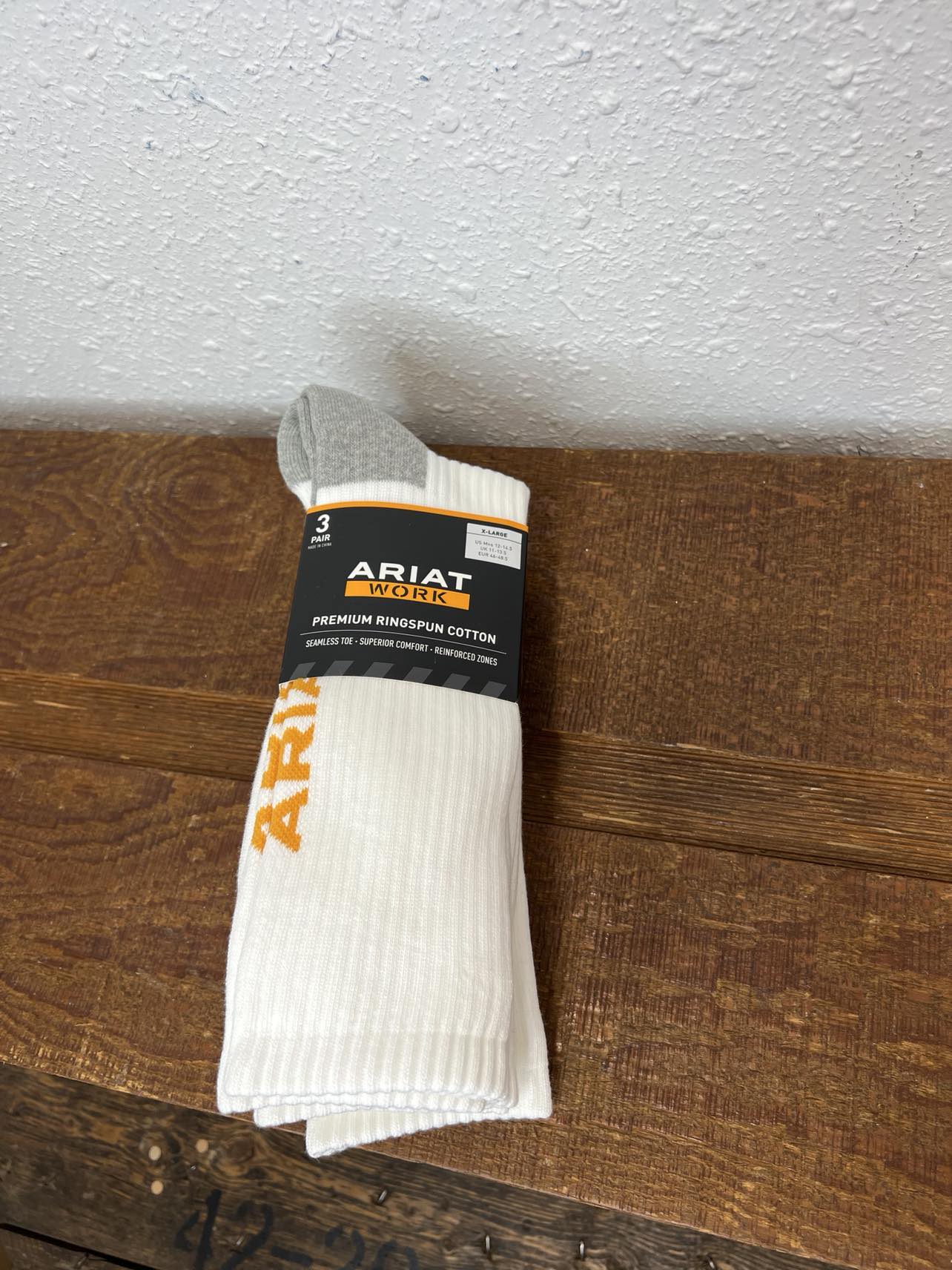 Ariat Work Premium Ring Spun Cotton Socks 2239-Nester Hosiery, LLC-Lucky J Boots & More, Women's, Men's, & Kids Western Store Located in Carthage, MO