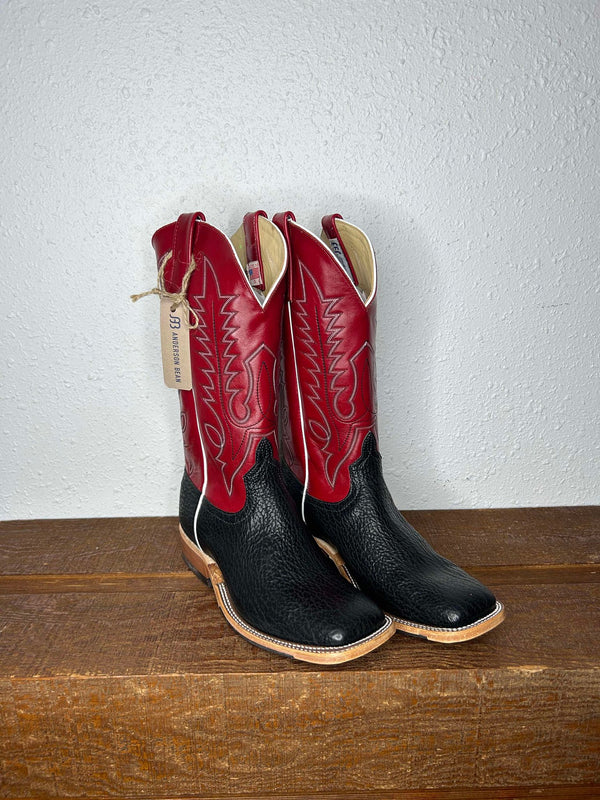 Men's Anderson Bean Black Oil Shark & Absolute Tamarillo Boots-Men's Boots-Anderson Bean-Lucky J Boots & More, Women's, Men's, & Kids Western Store Located in Carthage, MO