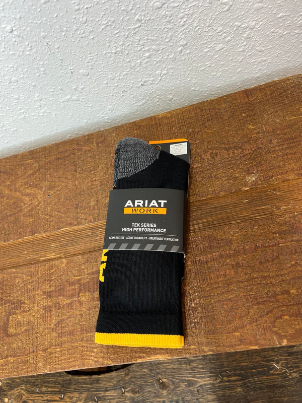 Ariat Work TEK Series High Performance Socks 2777-Socks-Nester Hosiery, LLC-Lucky J Boots & More, Women's, Men's, & Kids Western Store Located in Carthage, MO