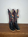 Macie Bean Caiman Black & Black Pull Up-Women's Boots-Macie Bean-Lucky J Boots & More, Women's, Men's, & Kids Western Store Located in Carthage, MO