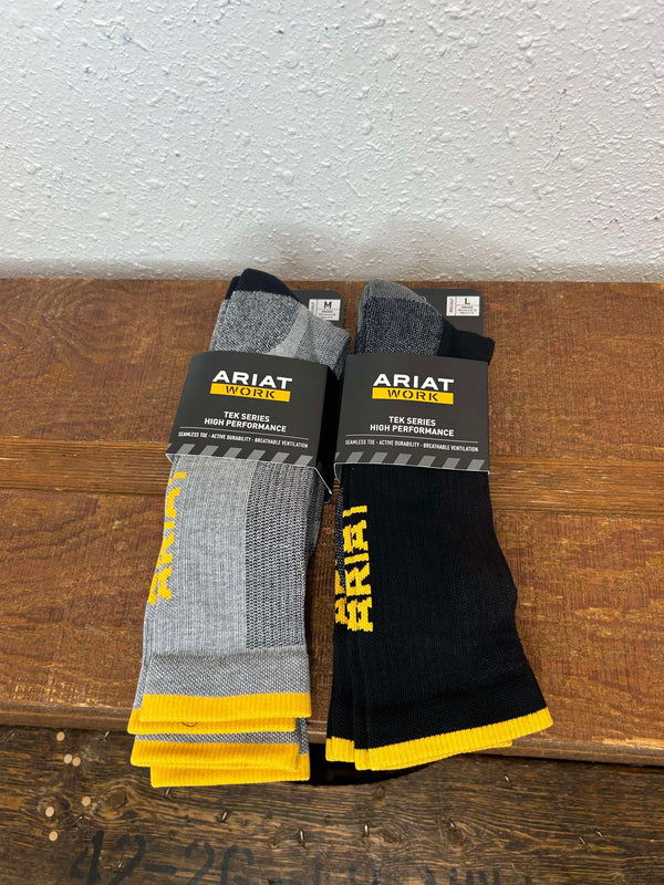 Ariat Work TEK Series High Performance Socks 2718-Socks-Nester Hosiery, LLC-Lucky J Boots & More, Women's, Men's, & Kids Western Store Located in Carthage, MO