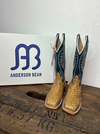 Women's Anderson Bean Umber Bruciato FQ Ostrich Boot-Women's Boots-Anderson Bean-Lucky J Boots & More, Women's, Men's, & Kids Western Store Located in Carthage, MO