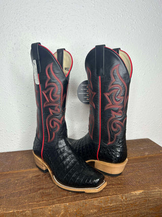 Women's Macie Bean Black Caiman Boot-Women's Boots-Macie Bean-Lucky J Boots & More, Women's, Men's, & Kids Western Store Located in Carthage, MO