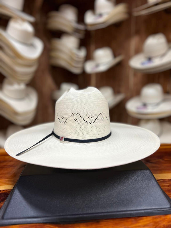 American 7420 S-117 Straw Hat 4.5"Brim FZ-Straw Cowboy Hats-American Hat Co.-Lucky J Boots & More, Women's, Men's, & Kids Western Store Located in Carthage, MO