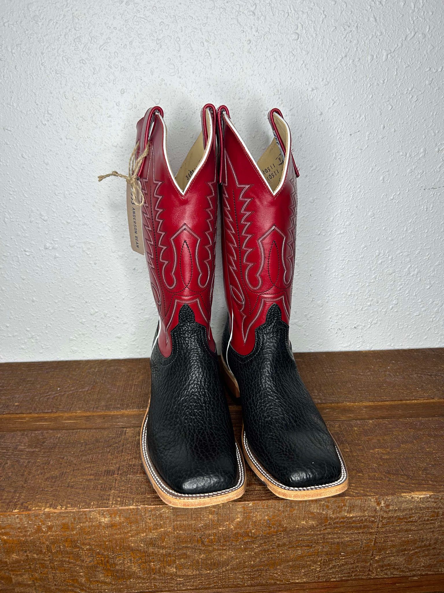 Men's Anderson Bean Black Oil Shark & Absolute Tamarillo Boots-Men's Boots-Anderson Bean-Lucky J Boots & More, Women's, Men's, & Kids Western Store Located in Carthage, MO