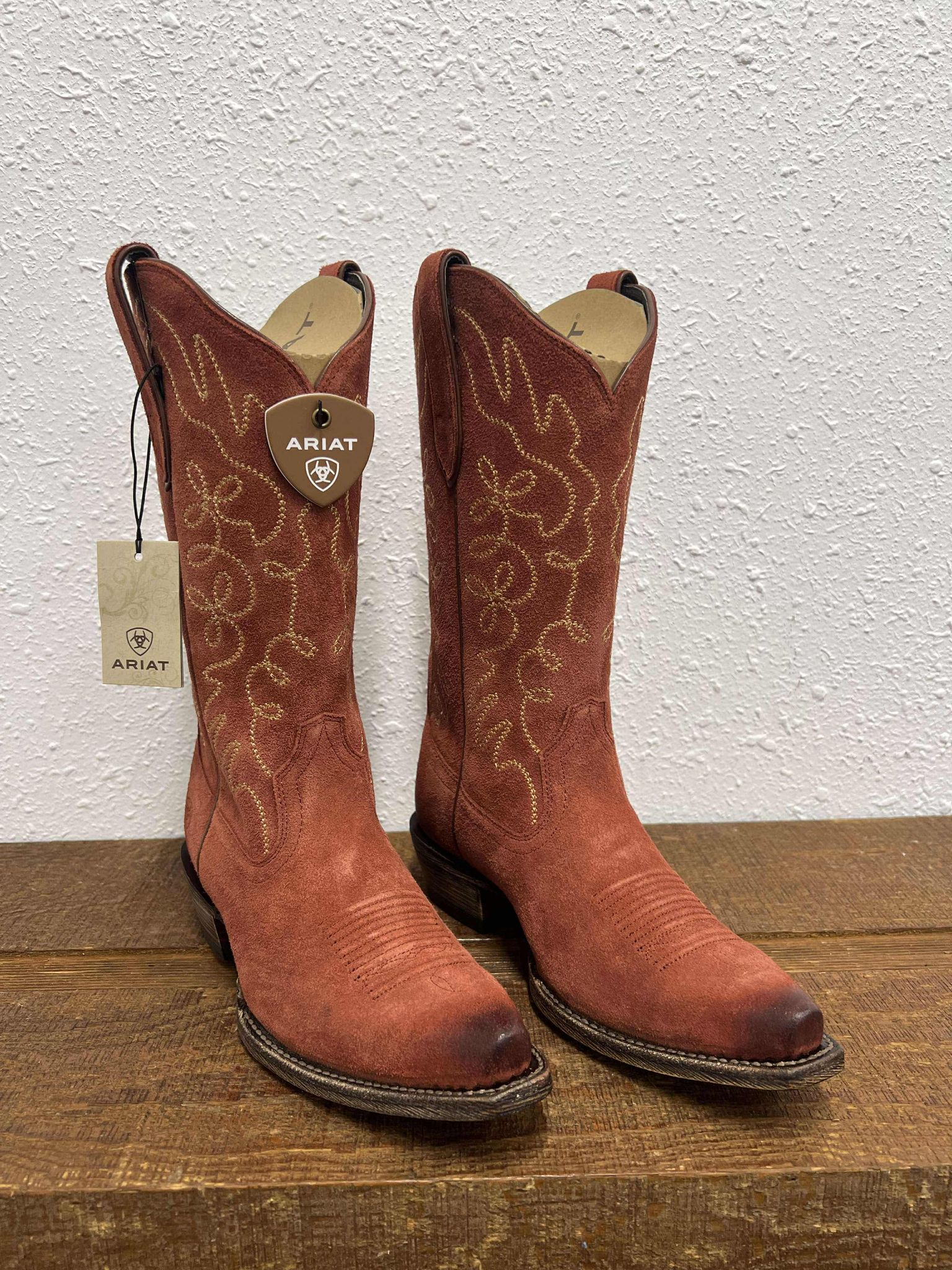 Women's Ariat Jukebox Western Boot in Cayenne Suede-Women's Boots-Ariat-Lucky J Boots & More, Women's, Men's, & Kids Western Store Located in Carthage, MO