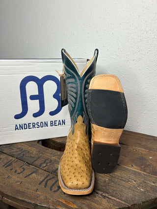 Men's Anderson Bean Umber Bruciato Ostrich Boot-Men's Boots-Anderson Bean-Lucky J Boots & More, Women's, Men's, & Kids Western Store Located in Carthage, MO
