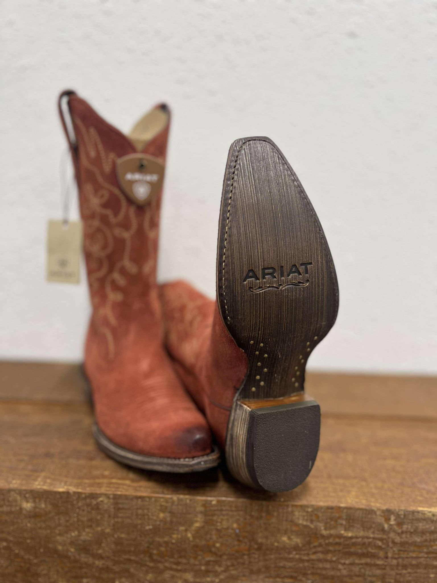 Women's Ariat Jukebox Western Boot in Cayenne Suede-Women's Boots-Ariat-Lucky J Boots & More, Women's, Men's, & Kids Western Store Located in Carthage, MO