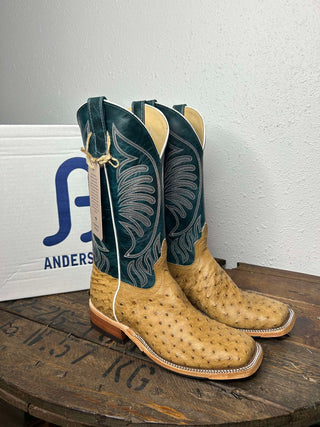 Men's Anderson Bean Umber Bruciato Ostrich Boot-Men's Boots-Anderson Bean-Lucky J Boots & More, Women's, Men's, & Kids Western Store Located in Carthage, MO