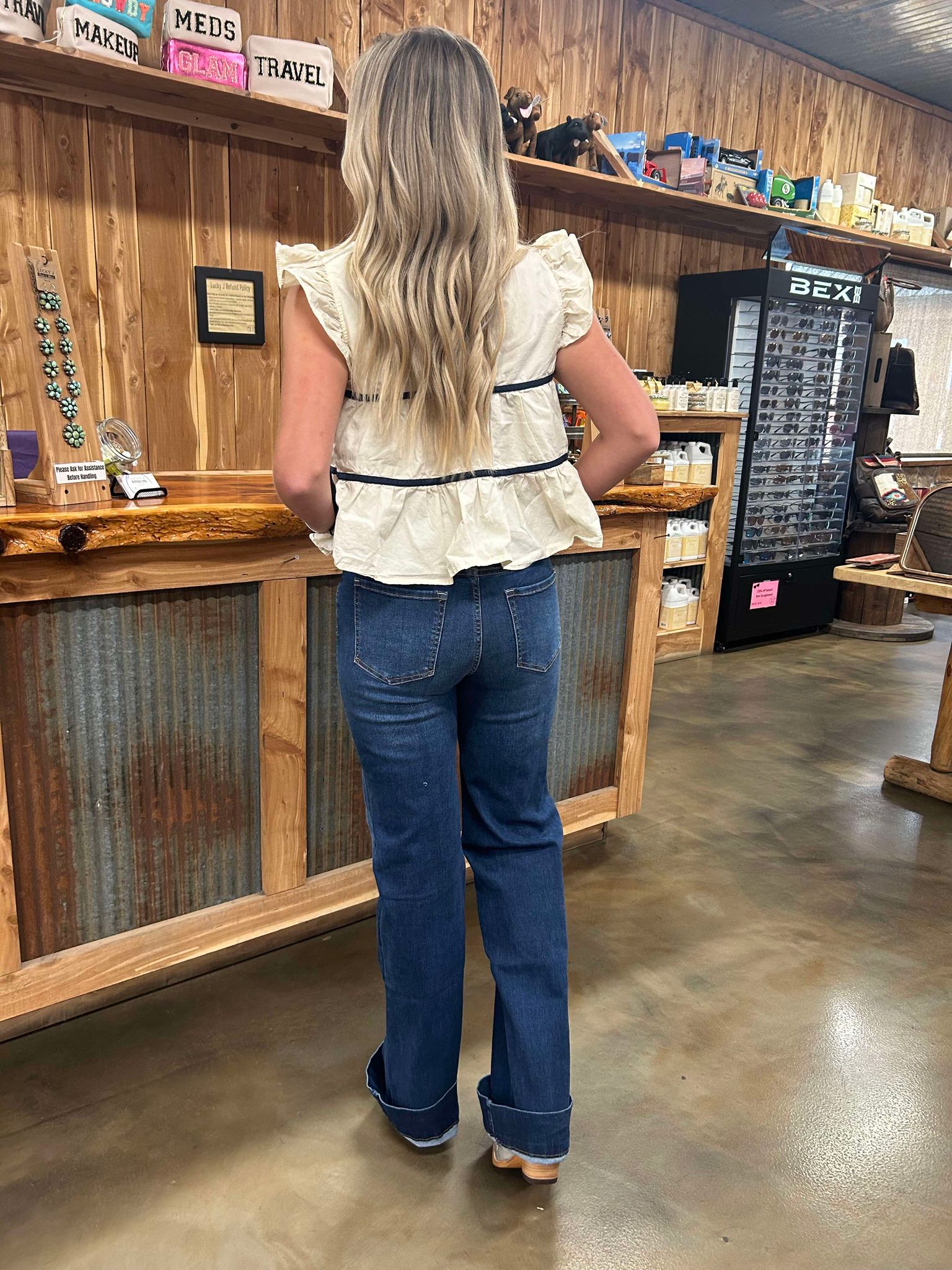 Women's Shay High Rise Trouser by Stetson-Women's Denim-Stetson-Lucky J Boots & More, Women's, Men's, & Kids Western Store Located in Carthage, MO