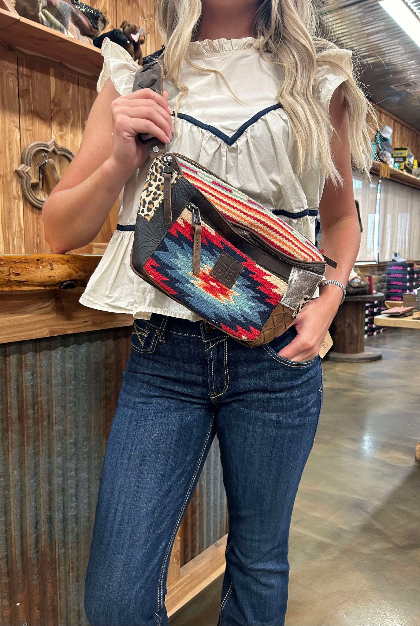 STS Chaynee Mountain Sachi Sling-Handbags-Carrol STS Ranchwear-Lucky J Boots & More, Women's, Men's, & Kids Western Store Located in Carthage, MO