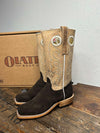 Women's Olathe Chocolate Suede & Tan Mad Cat Boots-Women's Boots-Olathe-Lucky J Boots & More, Women's, Men's, & Kids Western Store Located in Carthage, MO