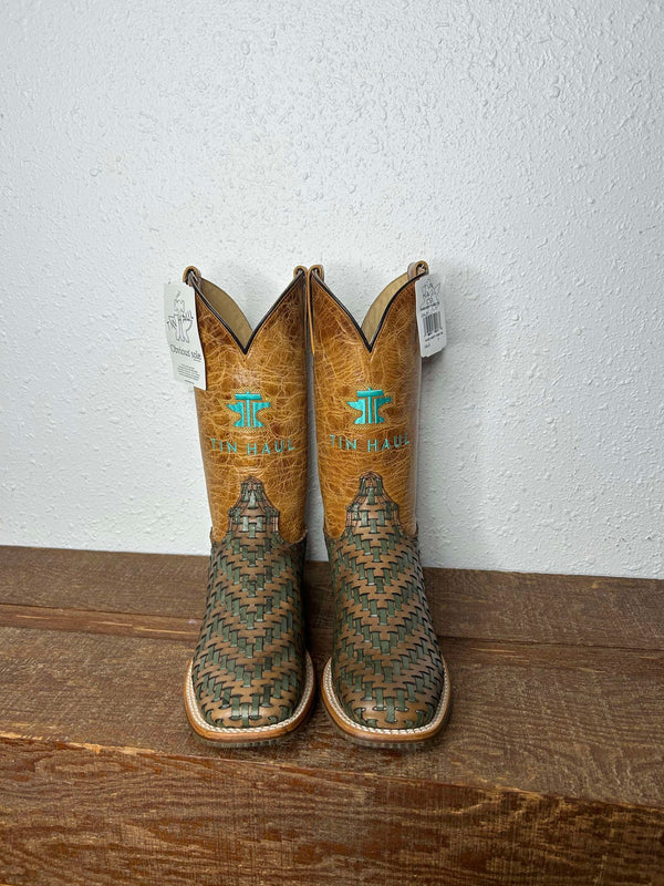 Women's Tin Haul Laced Horse Boots-Women's Boots-Tin Haul-Lucky J Boots & More, Women's, Men's, & Kids Western Store Located in Carthage, MO