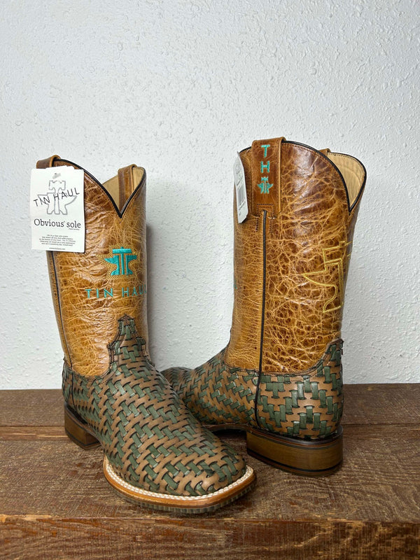 Women's Tin Haul Laced Horse Boots-Women's Boots-Tin Haul-Lucky J Boots & More, Women's, Men's, & Kids Western Store Located in Carthage, MO