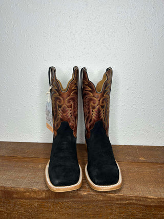 Men's R. Watson Black Roughout Boot-Men's Boots-R. Watson-Lucky J Boots & More, Women's, Men's, & Kids Western Store Located in Carthage, MO