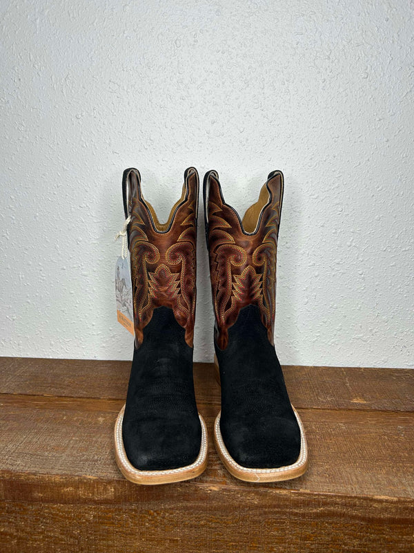 Men's R. Watson Black Roughout & Desert Meil Cowhide Boots-Men's Boots-R. Watson-Lucky J Boots & More, Women's, Men's, & Kids Western Store Located in Carthage, MO