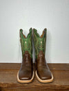 Men's R. Watson Vintage Green Cowhide & Tobacco Cowhide Boots-Men's Boots-R. Watson-Lucky J Boots & More, Women's, Men's, & Kids Western Store Located in Carthage, MO