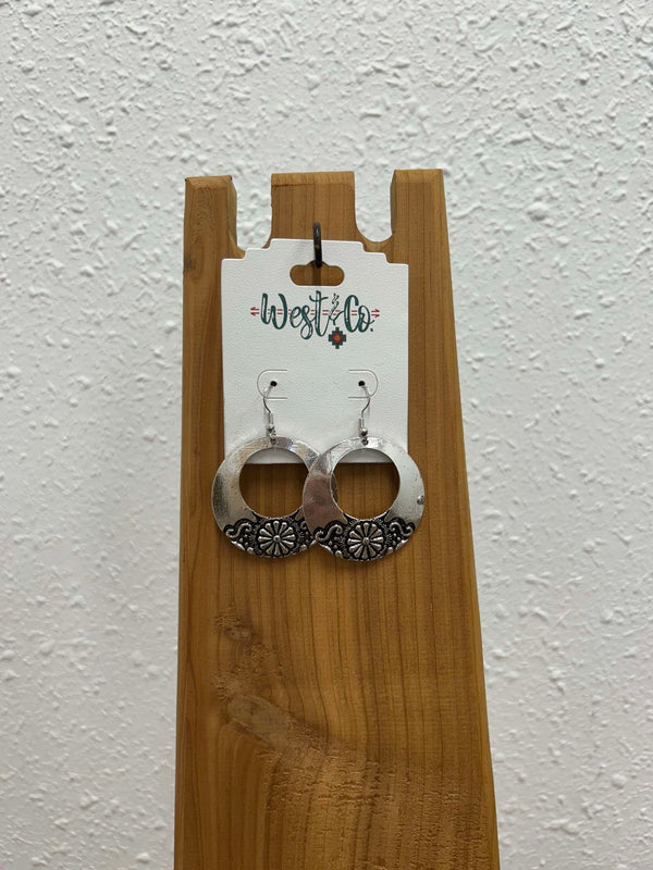 West & Co. Stamped Earrings-Earrings-WEST & CO-Lucky J Boots & More, Women's, Men's, & Kids Western Store Located in Carthage, MO