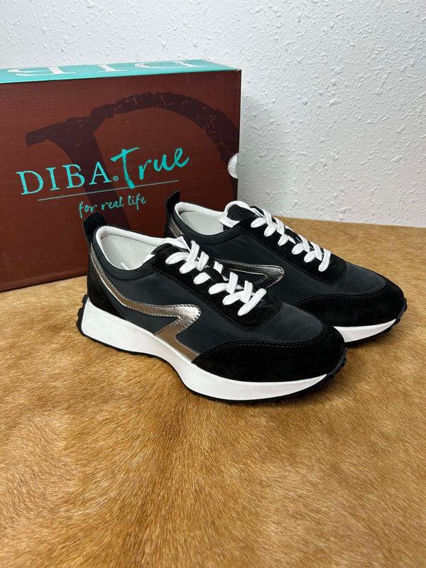 Diba True Kind Mark Black & Pewter Shoes-Women's Casual Shoes-Diba True-Lucky J Boots & More, Women's, Men's, & Kids Western Store Located in Carthage, MO