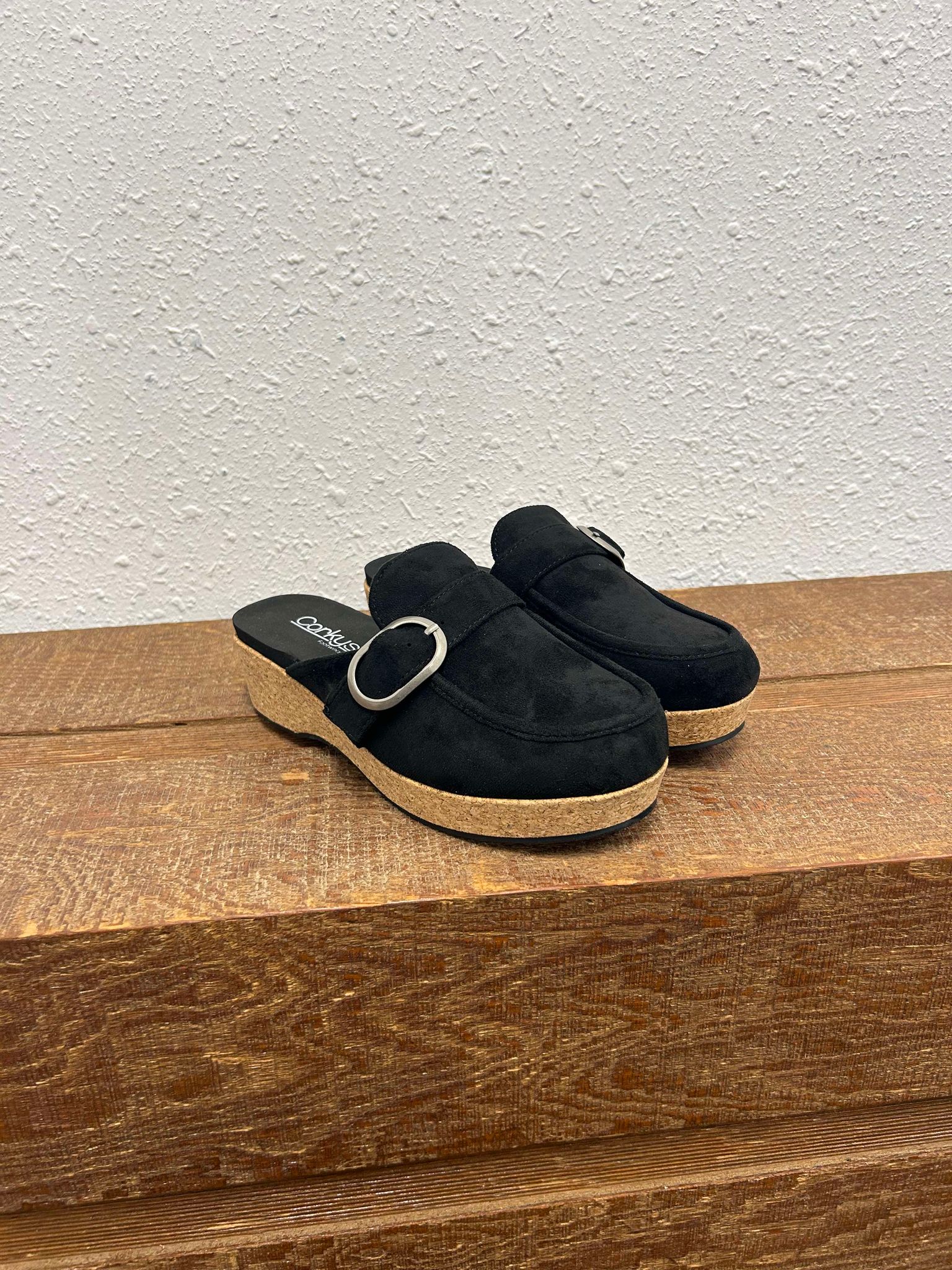 Corky's All Get Out in Black Suede Shoes-Women's Casual Shoes-Corkys Footwear-Lucky J Boots & More, Women's, Men's, & Kids Western Store Located in Carthage, MO