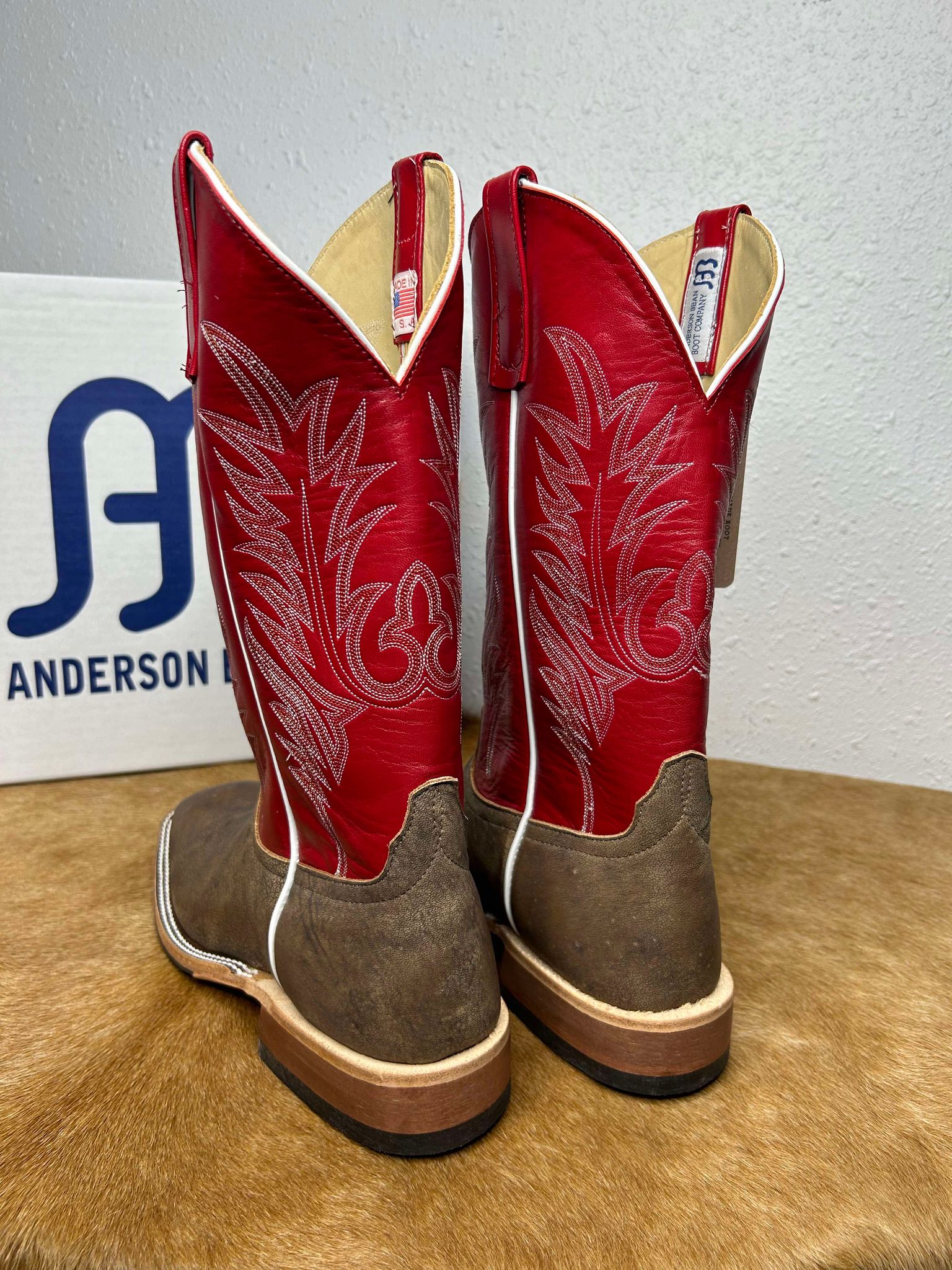 Men's Anderson Bean Eastwood Camel & Tristan Kidskin Boots-Men's Boots-Anderson Bean-Lucky J Boots & More, Women's, Men's, & Kids Western Store Located in Carthage, MO