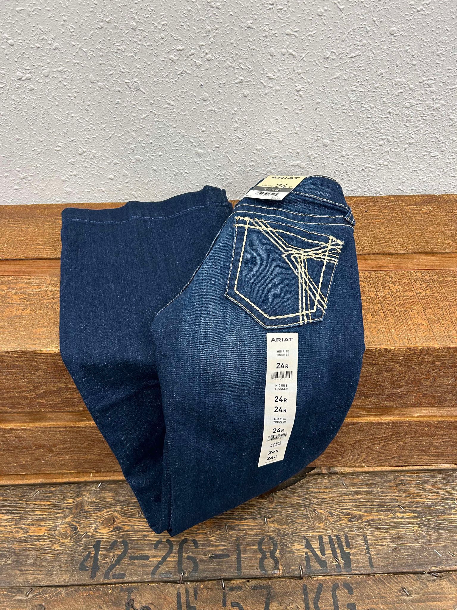 Women's Ariat Lizzie Mid Rise Trouser Jeans-Women's Denim-Ariat-Lucky J Boots & More, Women's, Men's, & Kids Western Store Located in Carthage, MO