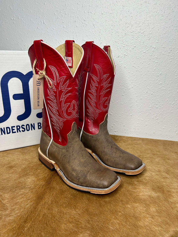 Men's Anderson Bean Eastwood Camel & Tristan Kidskin Boots-Men's Boots-Anderson Bean-Lucky J Boots & More, Women's, Men's, & Kids Western Store Located in Carthage, MO