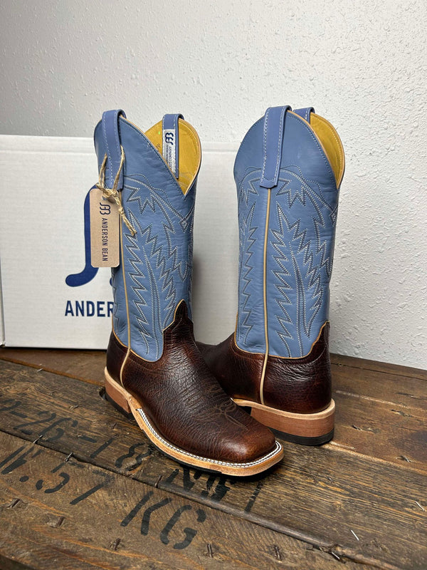 Women's Anderson Bean Mike Tyson Bison & Bellflower Kidskin Boots-Women's Boots-Anderson Bean-Lucky J Boots & More, Women's, Men's, & Kids Western Store Located in Carthage, MO