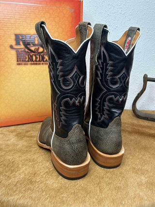 Men's Rios of Mercedes Antique Saddle Safari Giraffe Boot-Men's Boots-Rios of Mercedes-Lucky J Boots & More, Women's, Men's, & Kids Western Store Located in Carthage, MO