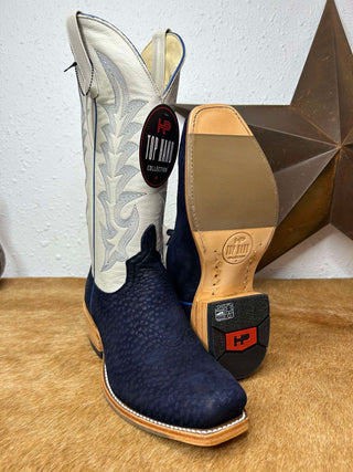 Men's Horse Power Navy Carpincho Boot-Men's Boots-Horse Power-Lucky J Boots & More, Women's, Men's, & Kids Western Store Located in Carthage, MO