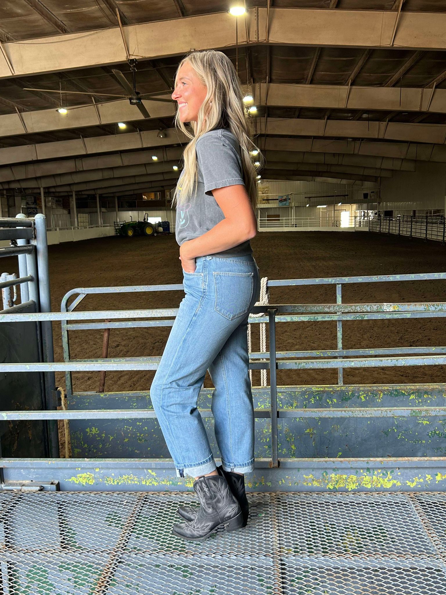 Women's Ariat Chelsea Ultra High Rise Tomboy Jeans-Women's Denim-Ariat-Lucky J Boots & More, Women's, Men's, & Kids Western Store Located in Carthage, MO