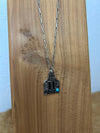 Initial Ear Tag Necklace-Necklaces-Boho Ranch Shop-Lucky J Boots & More, Women's, Men's, & Kids Western Store Located in Carthage, MO