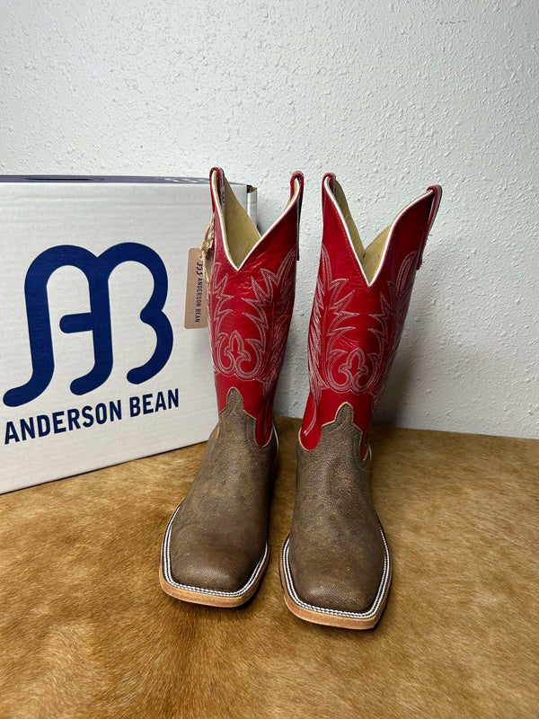 Men's Anderson Bean Eastwood Camel & Tristan Kidskin Boots-Men's Boots-Anderson Bean-Lucky J Boots & More, Women's, Men's, & Kids Western Store Located in Carthage, MO