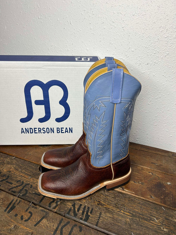 Men's Anderson Bean Mike Tyson Bison & Bellflower Kidskin Boots-Men's Boots-Anderson Bean-Lucky J Boots & More, Women's, Men's, & Kids Western Store Located in Carthage, MO