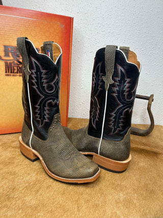 Men's Rios of Mercedes Antique Saddle Safari Giraffe Boot-Men's Boots-Rios of Mercedes-Lucky J Boots & More, Women's, Men's, & Kids Western Store Located in Carthage, MO