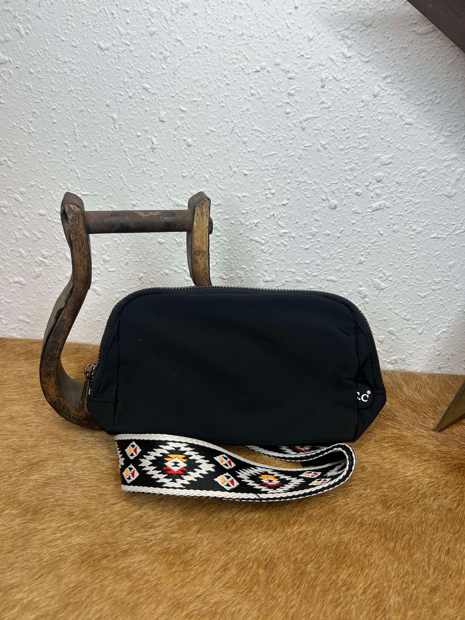 C.C Aztec Strap Belt Bags-Belt Bags-C.C Beanies-Lucky J Boots & More, Women's, Men's, & Kids Western Store Located in Carthage, MO