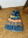 C.C Cable Color Block Pom Beanie-Beanie/Gloves-C.C Beanies-Lucky J Boots & More, Women's, Men's, & Kids Western Store Located in Carthage, MO