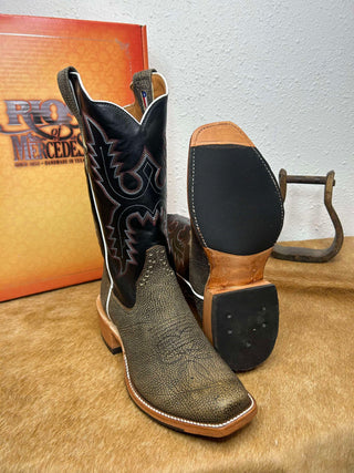Men's Rios of Mercedes Antique Saddle Safari Giraffe Boot-Men's Boots-Rios of Mercedes-Lucky J Boots & More, Women's, Men's, & Kids Western Store Located in Carthage, MO