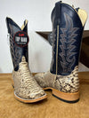 Men's Horse Power Python Black Mink & Blue Jeans Texas Boots-Men's Boots-Horse Power-Lucky J Boots & More, Women's, Men's, & Kids Western Store Located in Carthage, MO