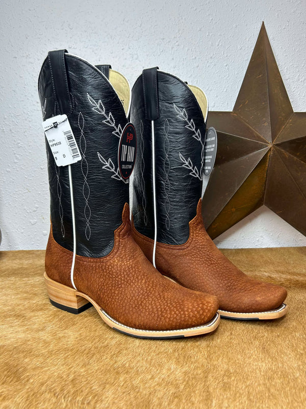 Men's Horse Power Peanut Carpincho & Black Texas Boots-Men's Boots-Horse Power-Lucky J Boots & More, Women's, Men's, & Kids Western Store Located in Carthage, MO