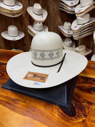 Twister 30X Shantung Open Crown 5" Straw Hat